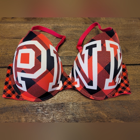 Victoria's Secret Pink Christmas Bra Free Pantie With Purchase - Picture 2 of 6